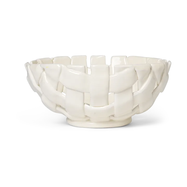 Plait bowl Ø24 cm - Off white - Ferm Living
