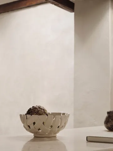 Plait bowl Ø24 cm - Off white - Ferm Living