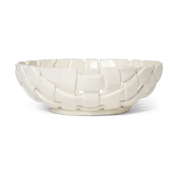 Plait bowl Ø30 cm - Off white - Ferm Living
