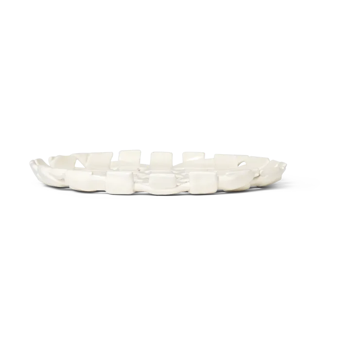 Plait plate Ø30 cm - Off white - Ferm Living