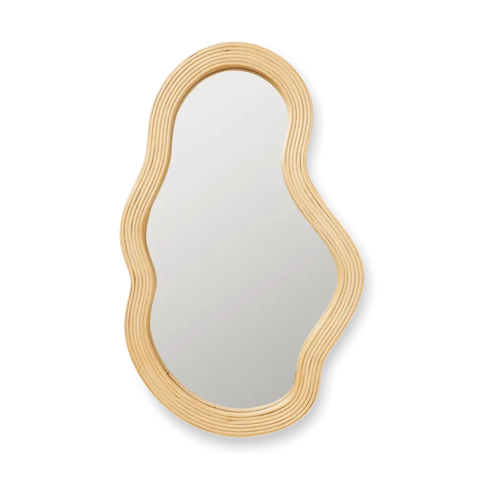 Pond mirror medium - Rattan - Ferm Living