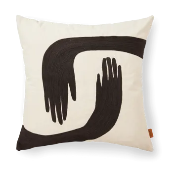 Pose cushion 50x50 cm - Coffee-undyed - Ferm Living