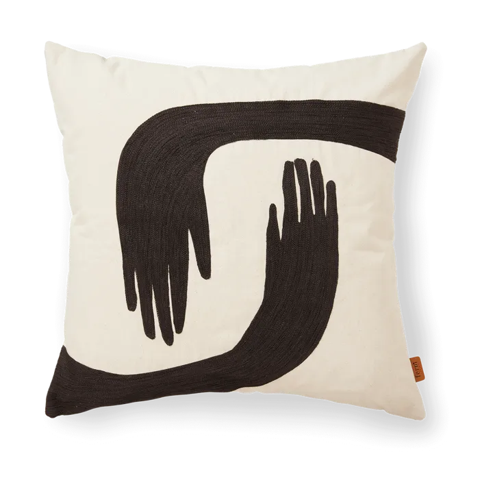 Pose cushion 50x50 cm - Coffee-undyed - Ferm Living