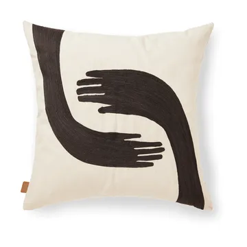 Pose cushion 50x50 cm - Coffee-undyed - Ferm Living