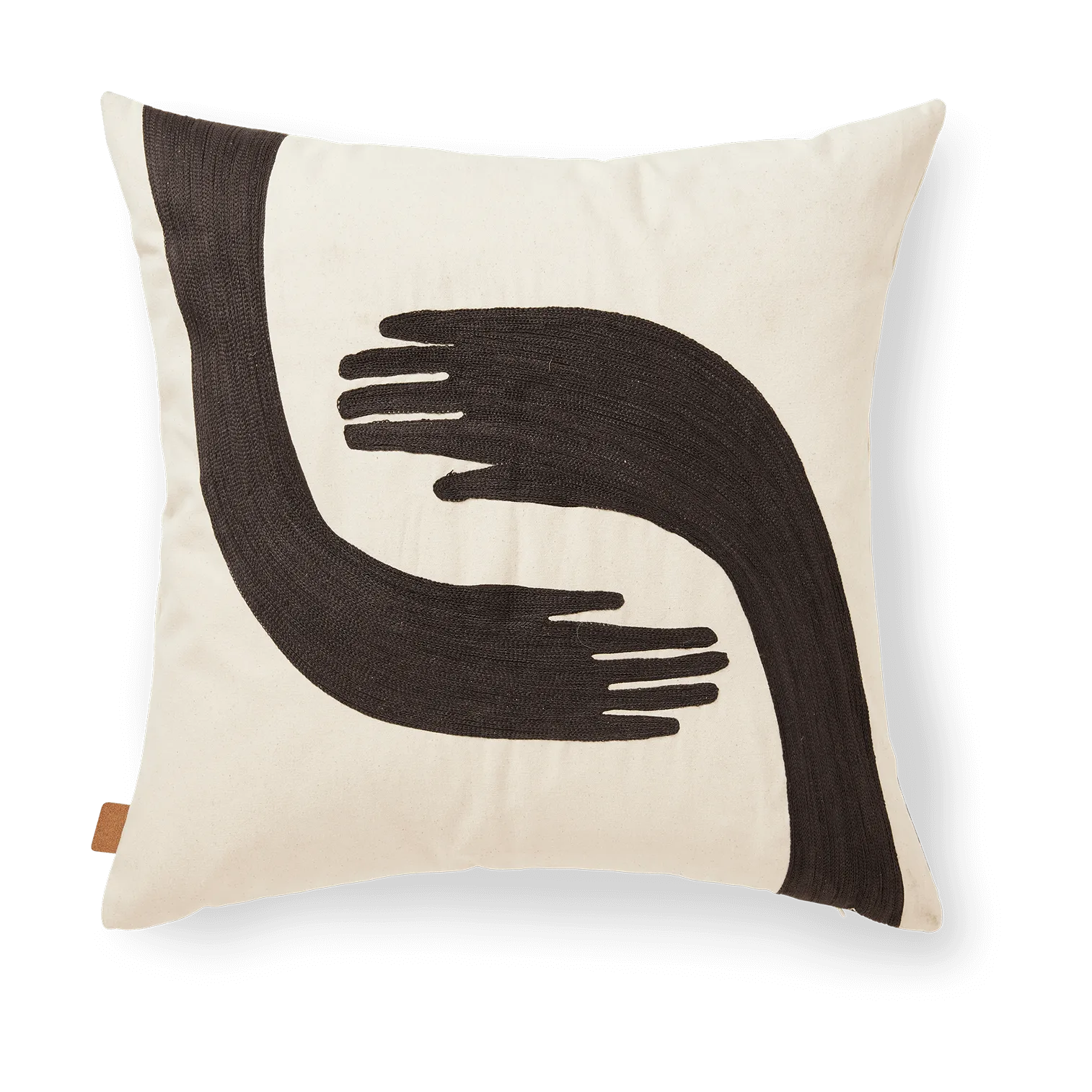 Pose pillowcase 50x50 cm, Coffee-undyed Ferm Living