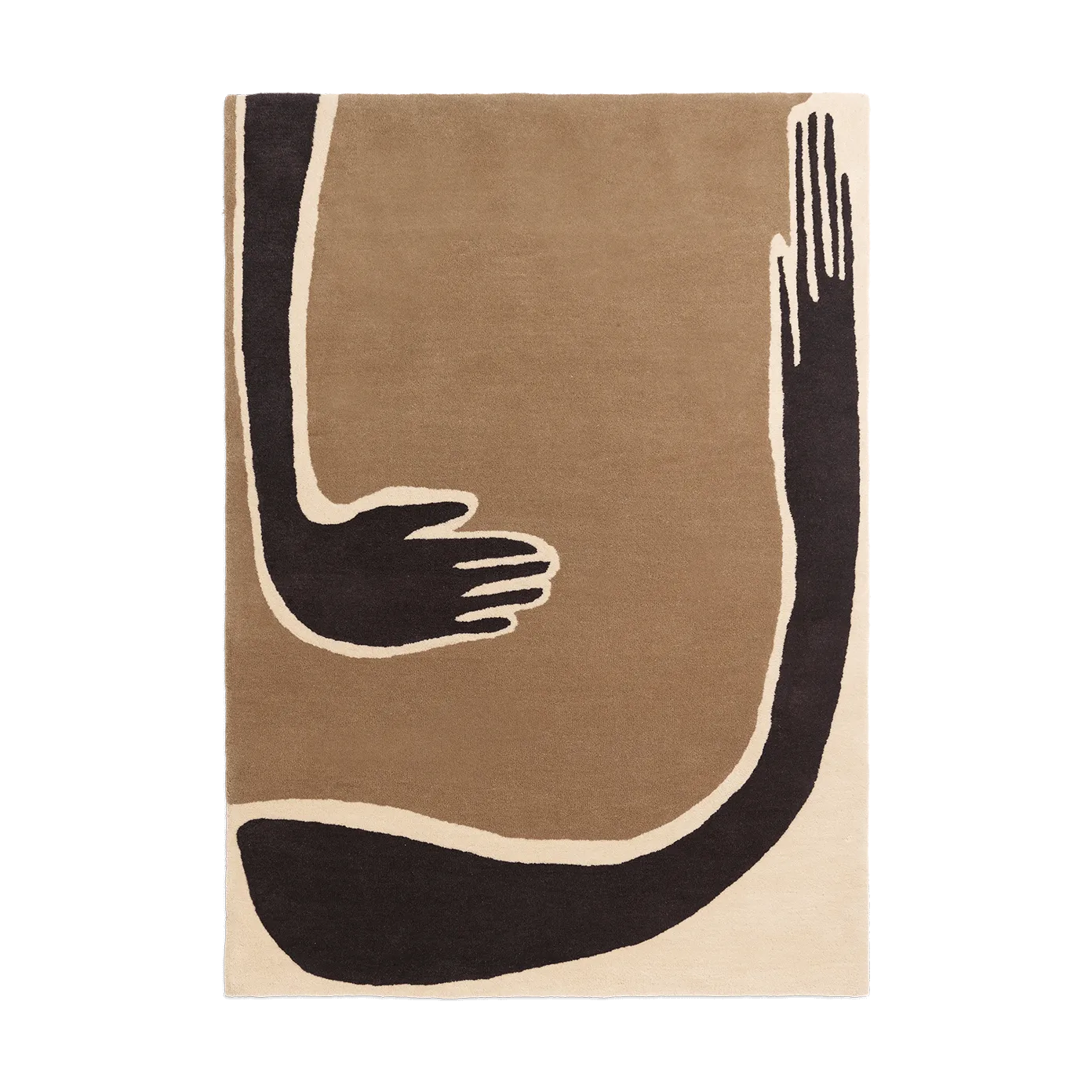 Pose rug, Coffee-off white, 140x200 cm Ferm Living