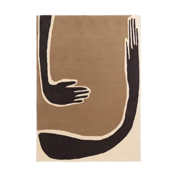 Pose rug - Coffee-off white, 140x200 cm - Ferm Living