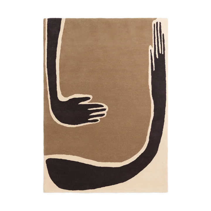 Pose rug - Coffee-off white, 140x200 cm - Ferm Living