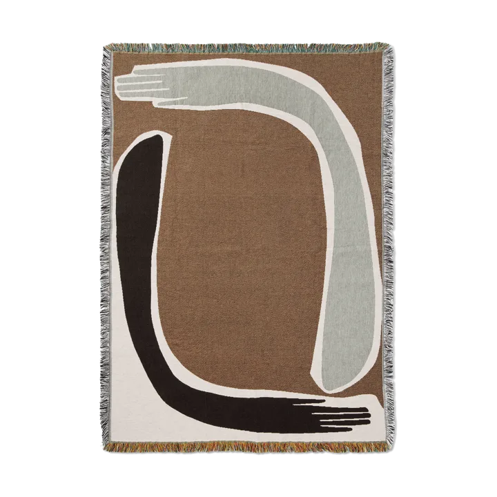 Pose Tapestry throw 120x170 cm - Coffee - Ferm Living