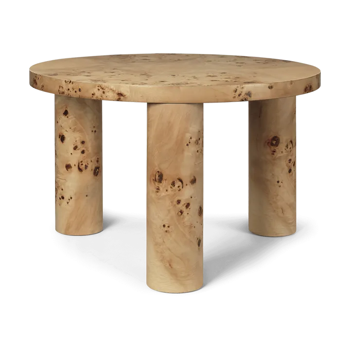 Post coffee table small 65 cm - Burl veneer - Ferm Living