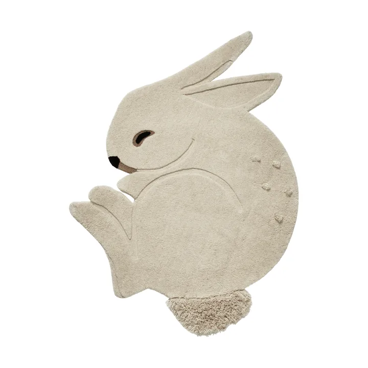 Rabbit tufted rug - Off-white, 88x120 cm - Ferm Living