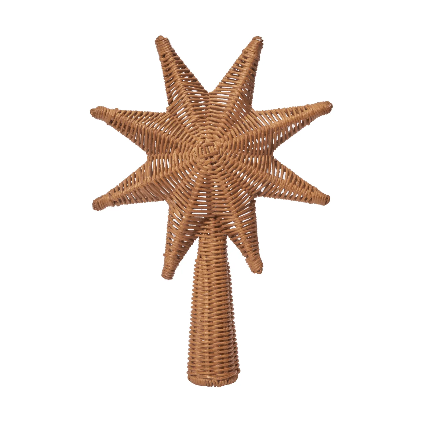Rattan Christmas tree topper star, Natural Ferm Living
