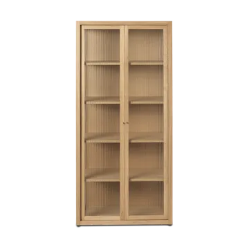 Reed display cabinet 70x155 cm - Natural oak - Ferm Living