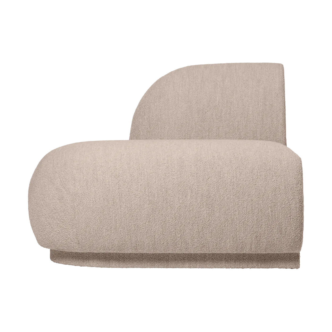Rico open sofa module L, Soft bouclé-natural Ferm Living