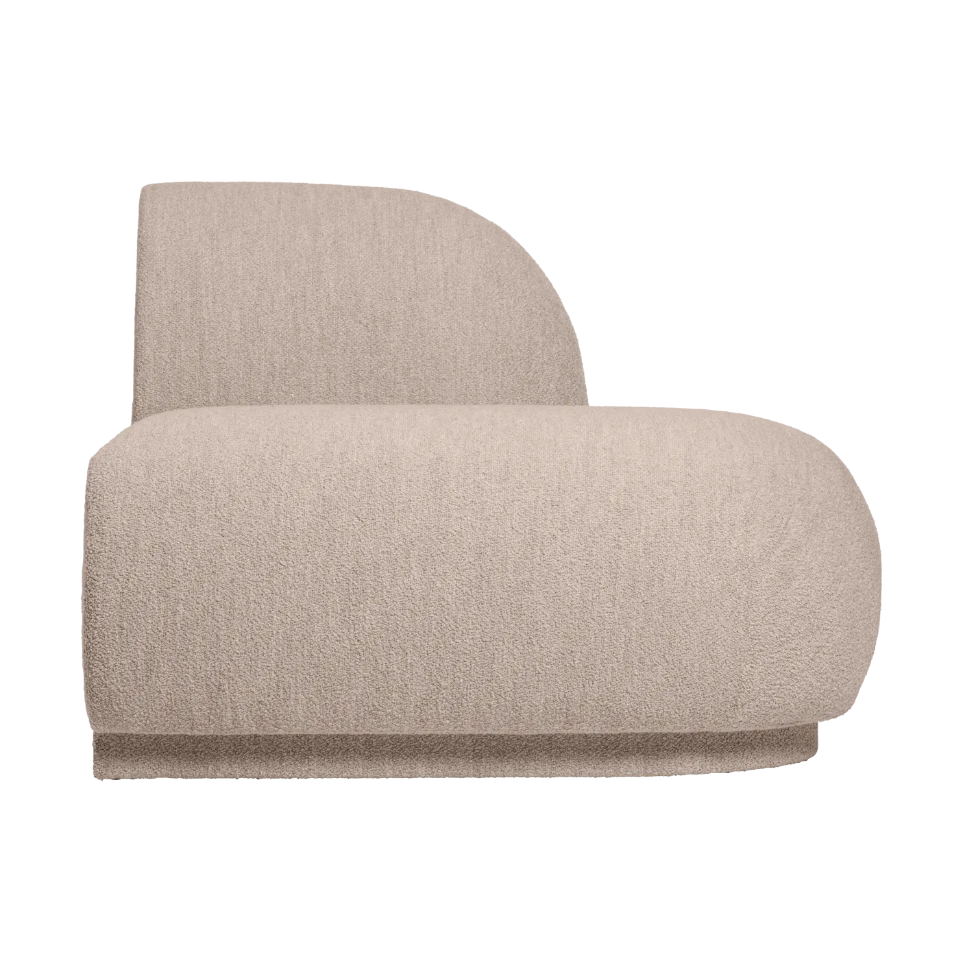 Rico open sofa module R, Soft bouclé-natural Ferm Living