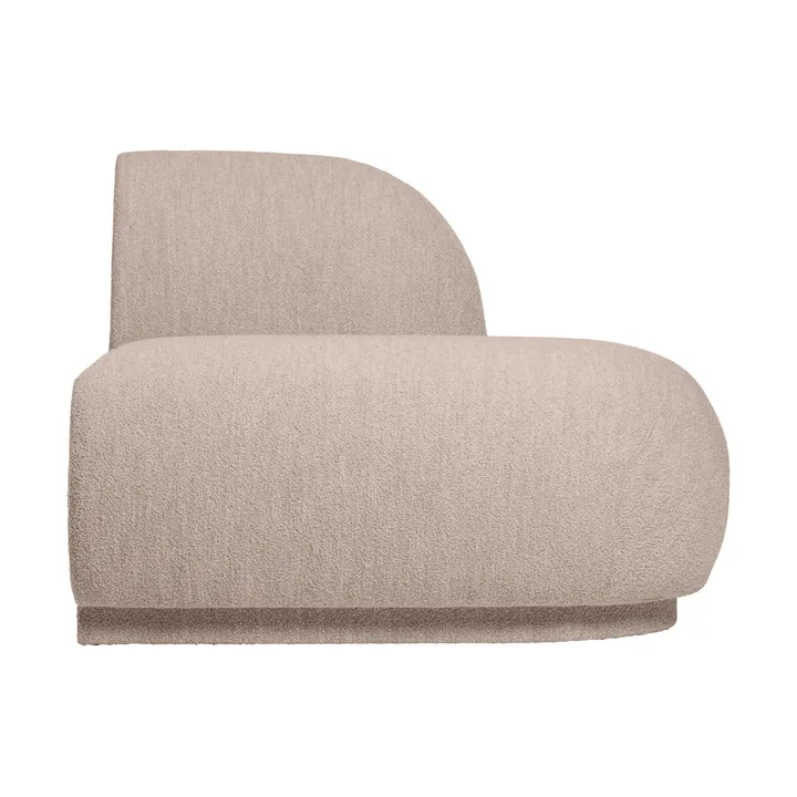 Rico open sofa module R - Soft bouclé-natural - Ferm Living