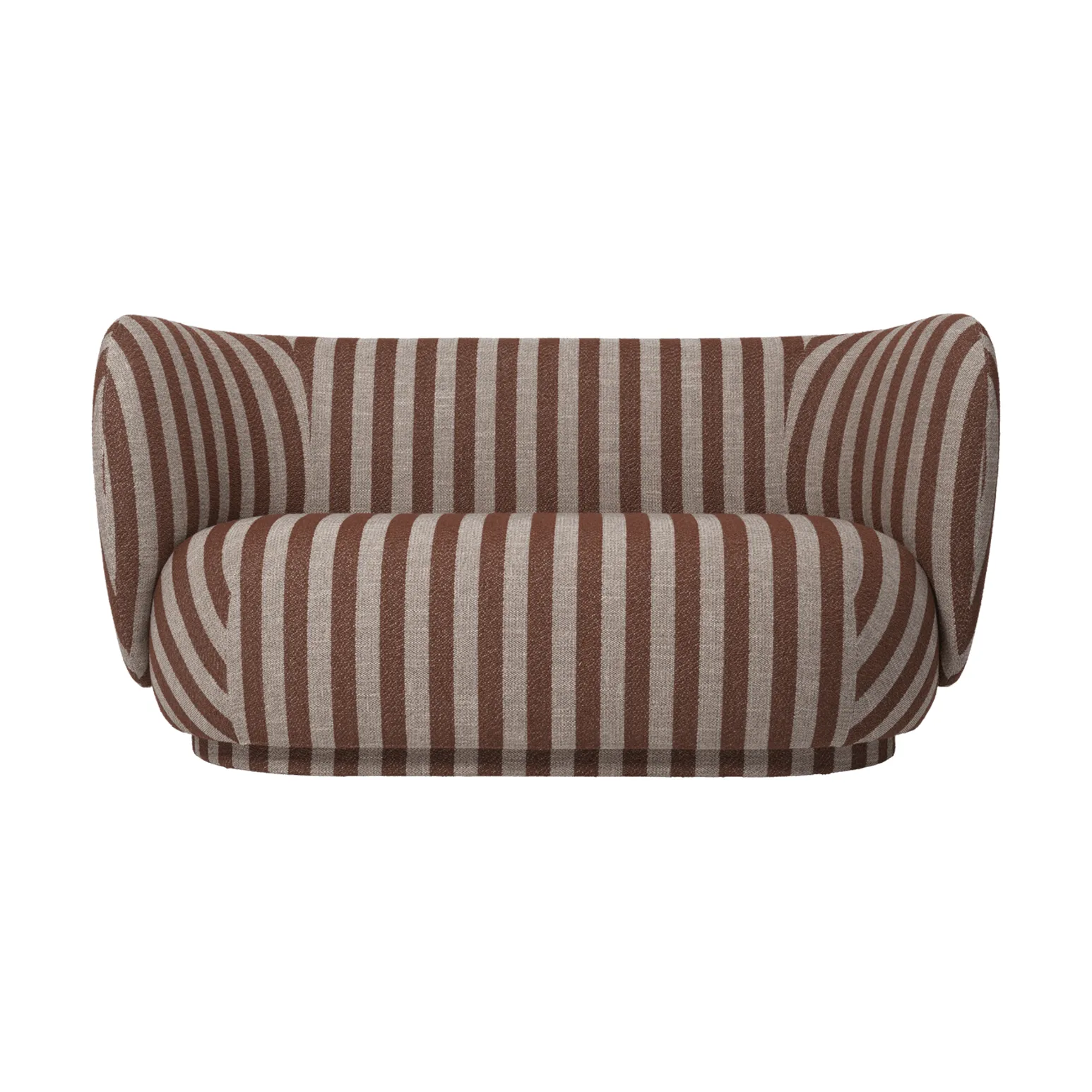 Rico sofa 2-seat, Louisiana, Sand-chocolate Ferm Living