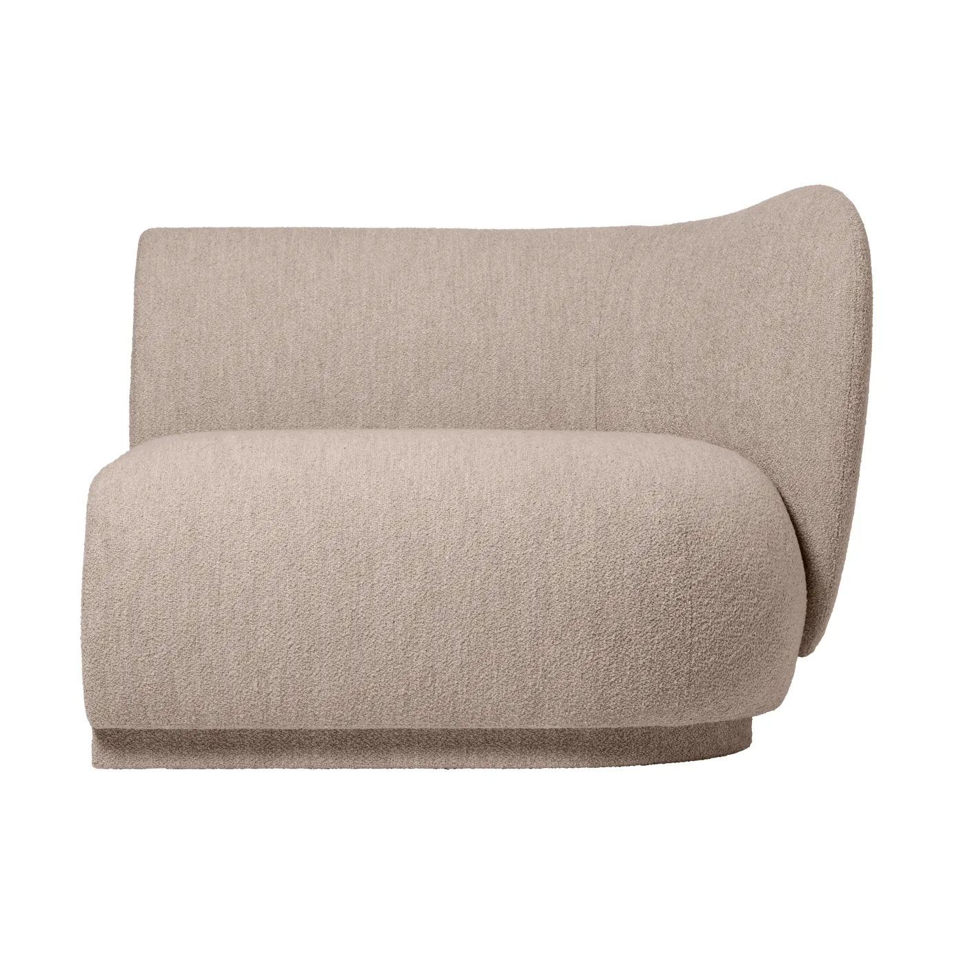 Rico sofa module armrest R Soft Bouclé, Natural Ferm Living