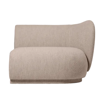 Rico sofa module armrest R Soft Bouclé - Natural - Ferm Living