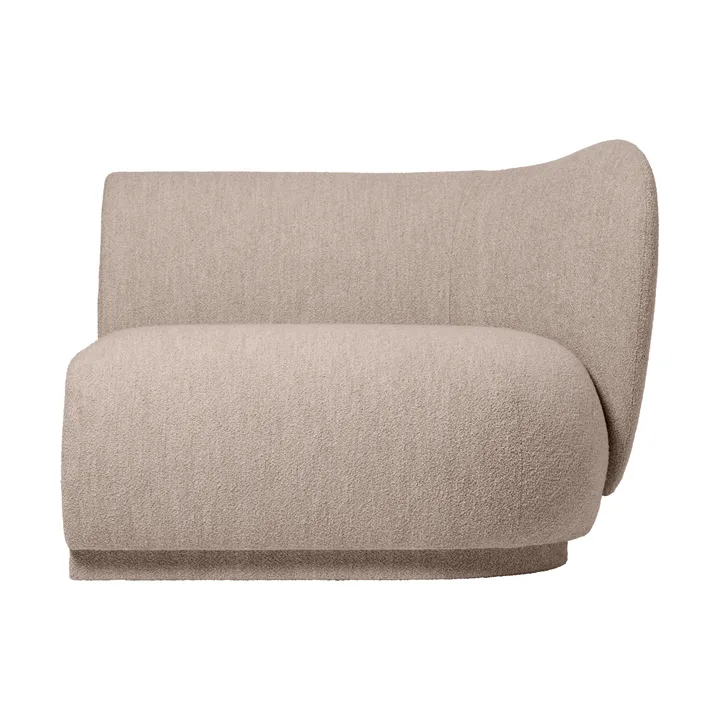 Rico sofa module armrest R Soft Bouclé - Natural - Ferm Living