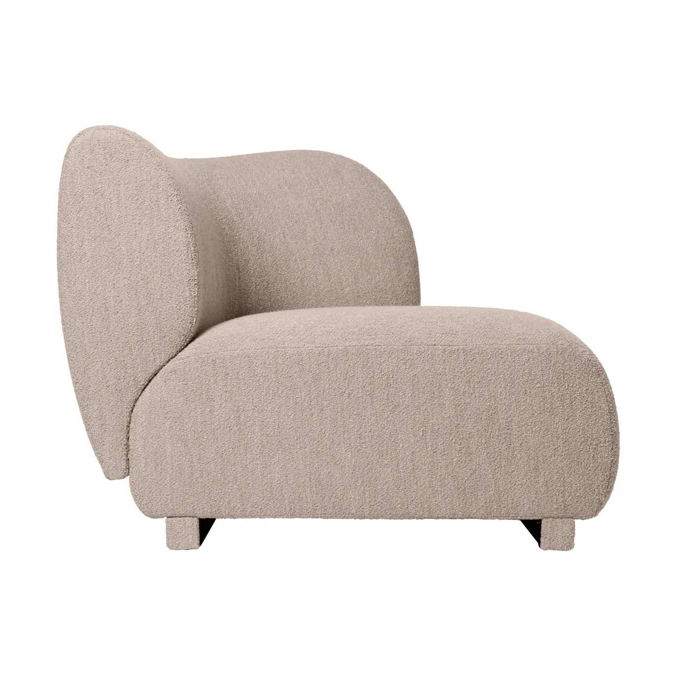 Rico sofa module armrest R Soft Bouclé, Natural Ferm Living