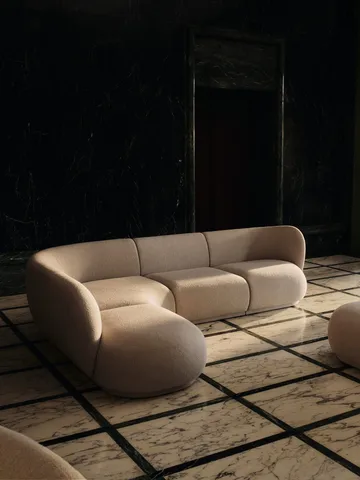 Rico sofa module center Soft Bouclé - Natural - Ferm Living