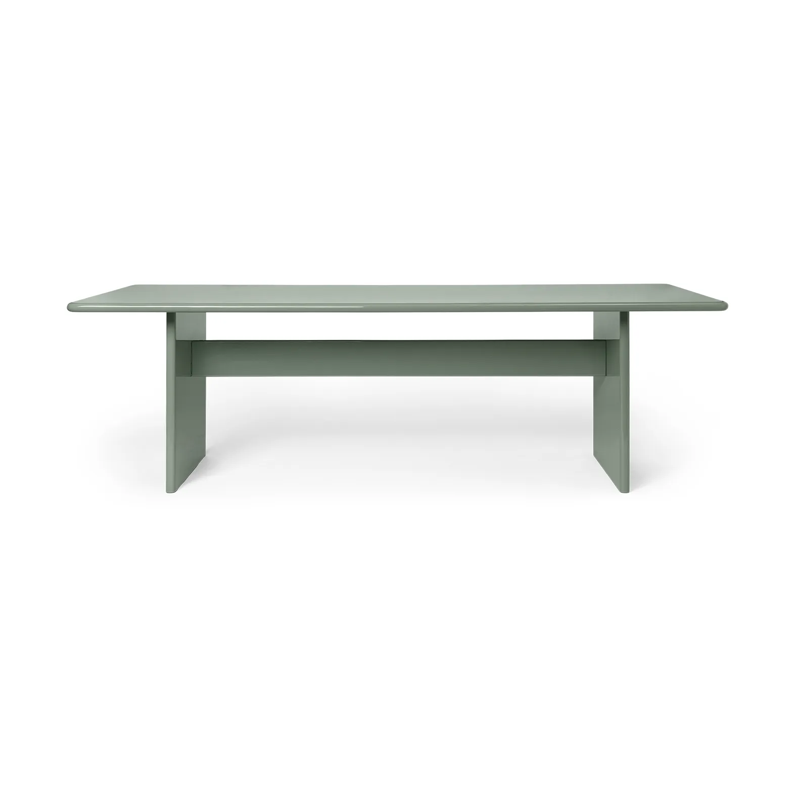 Rink dining table large 240x90x74 cm, Tea green Ferm Living