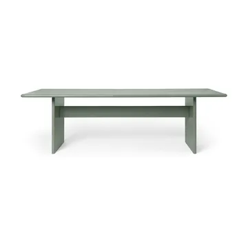 Rink dining table large 240x90x74 cm - Tea green - Ferm Living