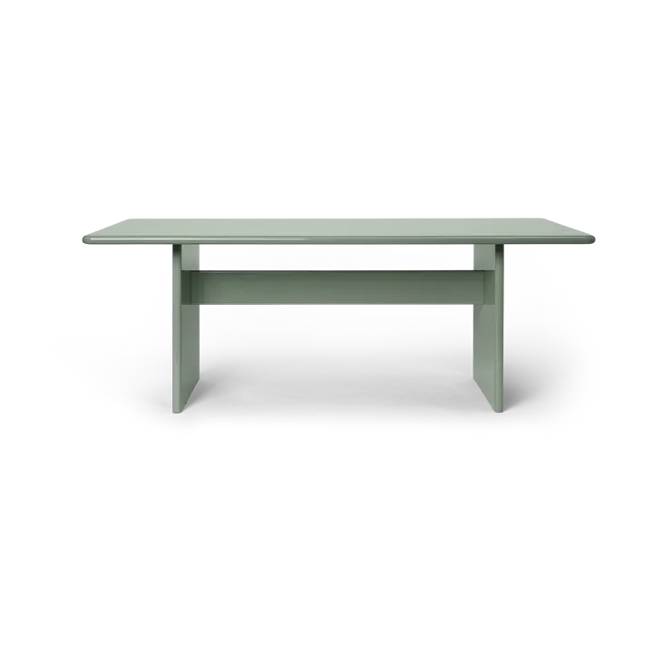 Rink dining table small 200x90x74 cm - Tea green - Ferm Living