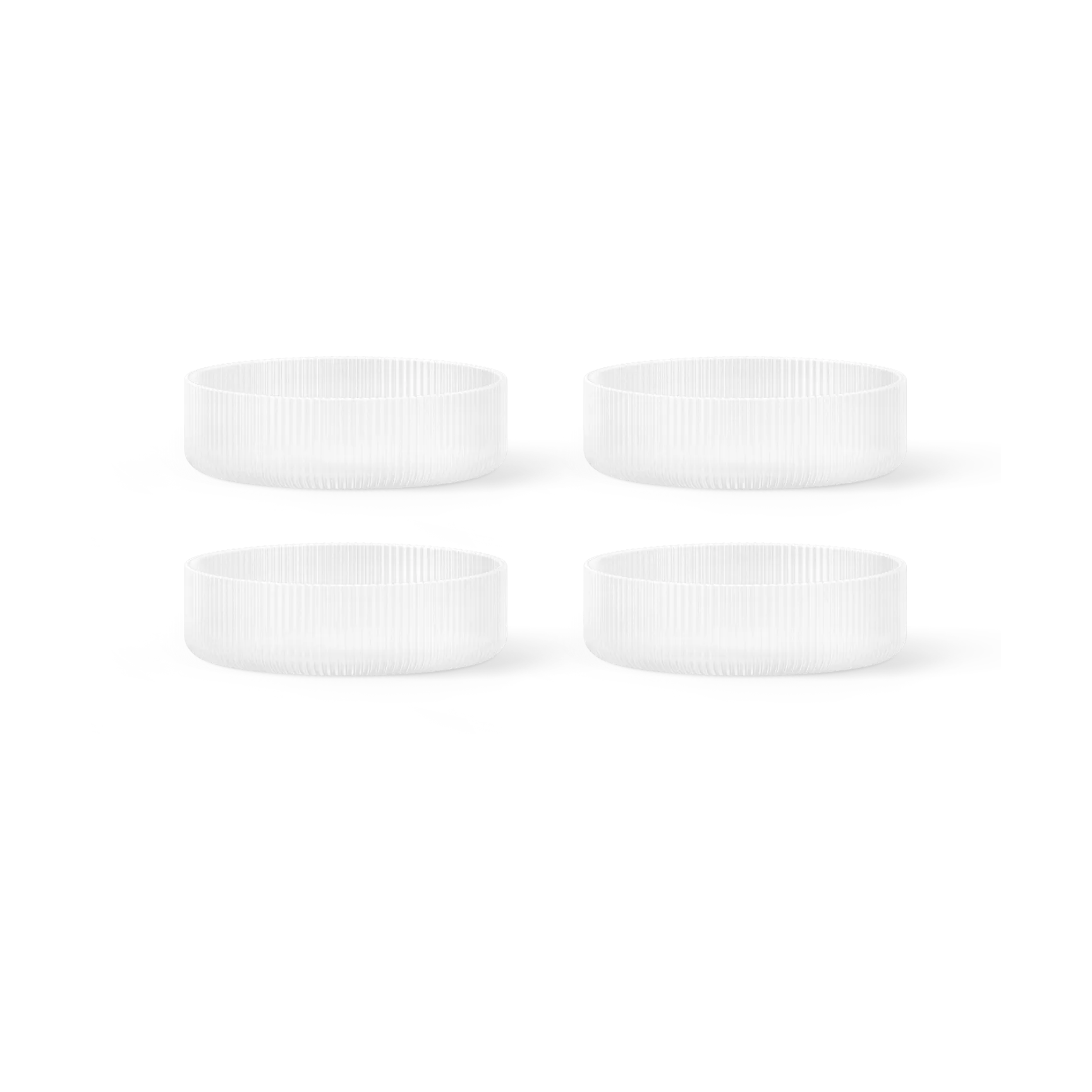 Ripple breakfast bowl 4-pack, Frosted Ferm Living