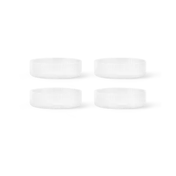 Ripple breakfast bowl 4-pack - Frosted - Ferm Living