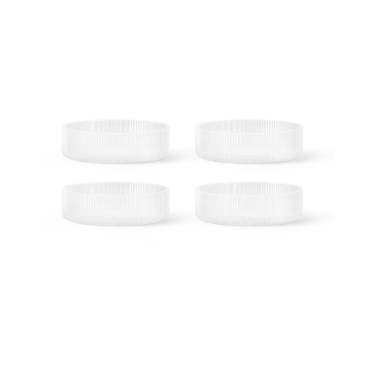 Ripple breakfast bowl 4-pack - Frosted - Ferm Living