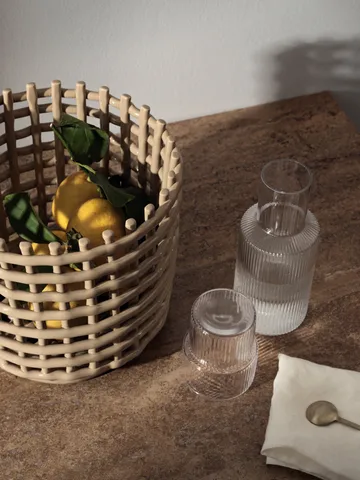Ripple carafe and glass 17 pieces - Clear - Ferm Living