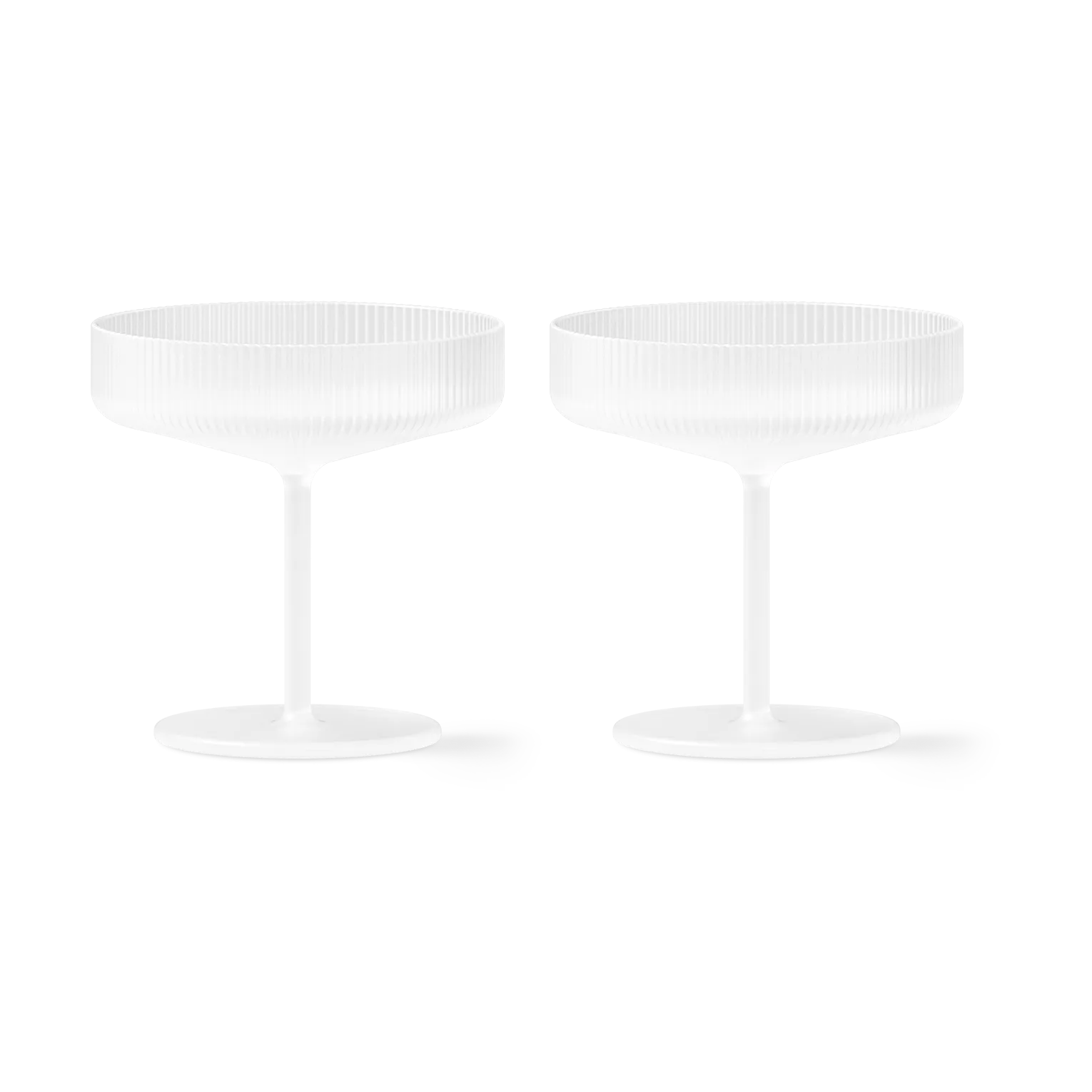Ripple champagne glass 2-pack, Frosted Ferm Living