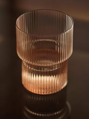Ripple glass 4-pack - Blush - Ferm Living