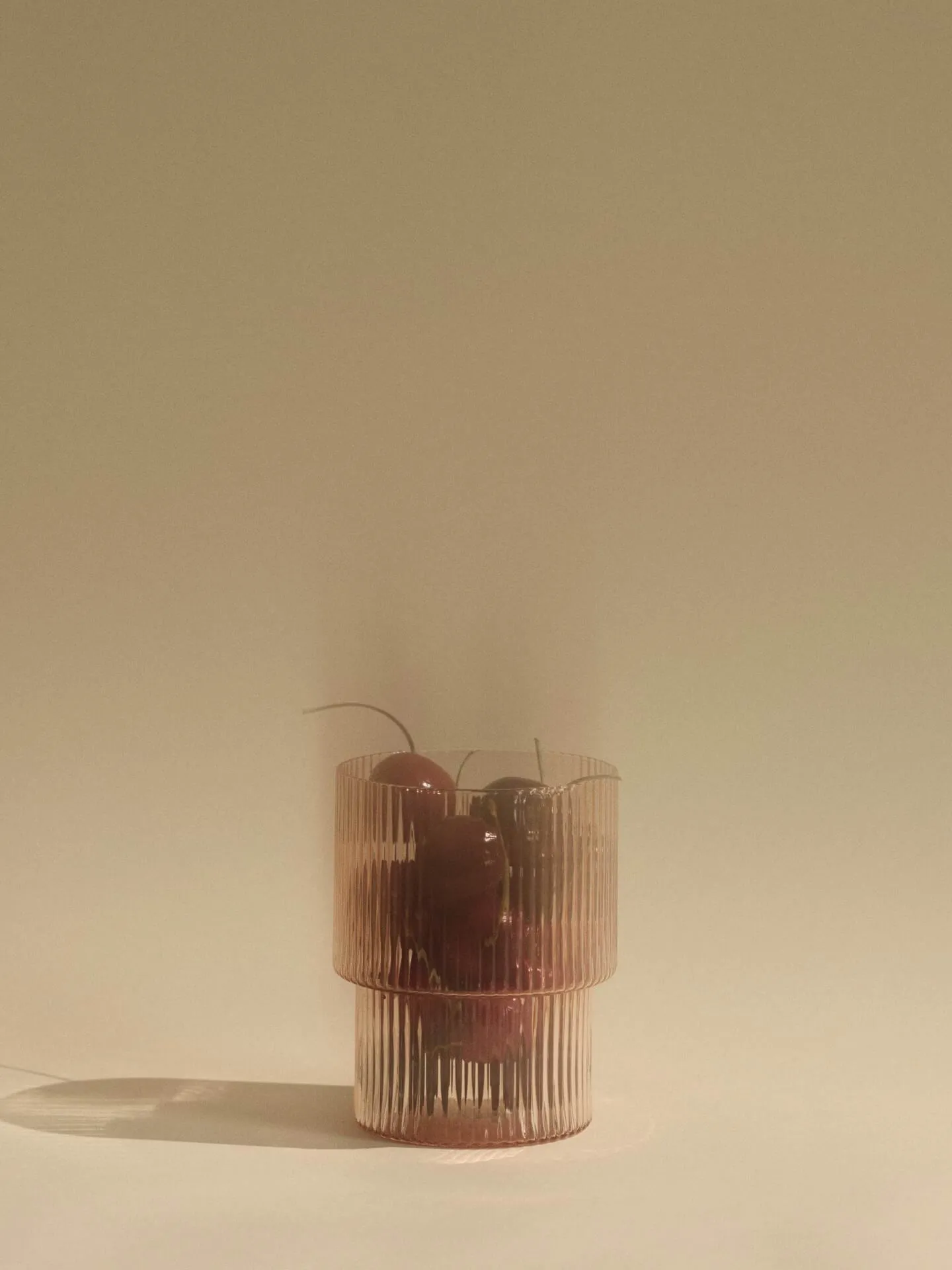 Ripple glass 4-pack, Blush Ferm Living