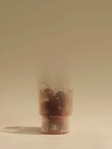 Ripple glass 4-pack - Blush - Ferm Living