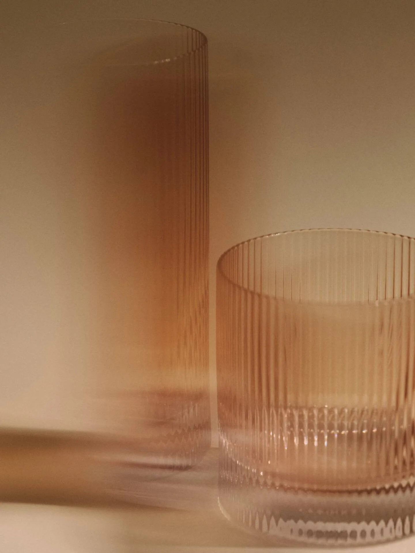 Ripple Highball glasses 48 cl 2-pack, Blush Ferm Living