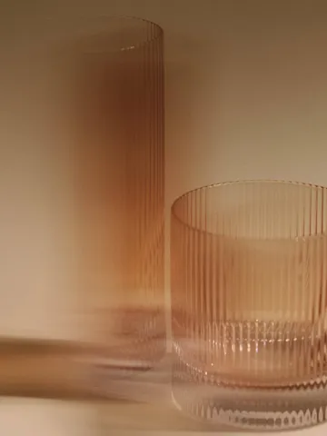 Ripple Highball glasses 48 cl 2-pack - Blush - Ferm Living