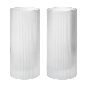 Ripple Highball glasses 48 cl 2-pack - Clear - Ferm Living