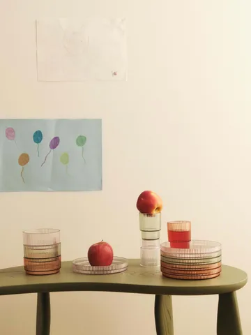 Ripple kids plate - Clear, 2-pack - Ferm Living