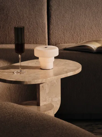 Ripple portable table lamp 10 cm - White - Ferm Living