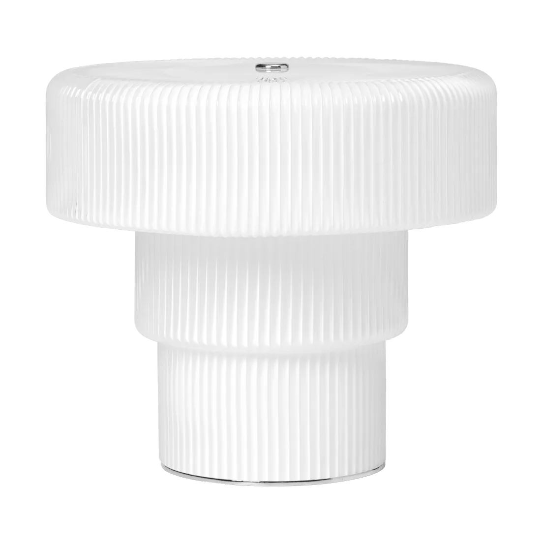 Ripple portable table lamp, White, 16.5 cm Ferm Living