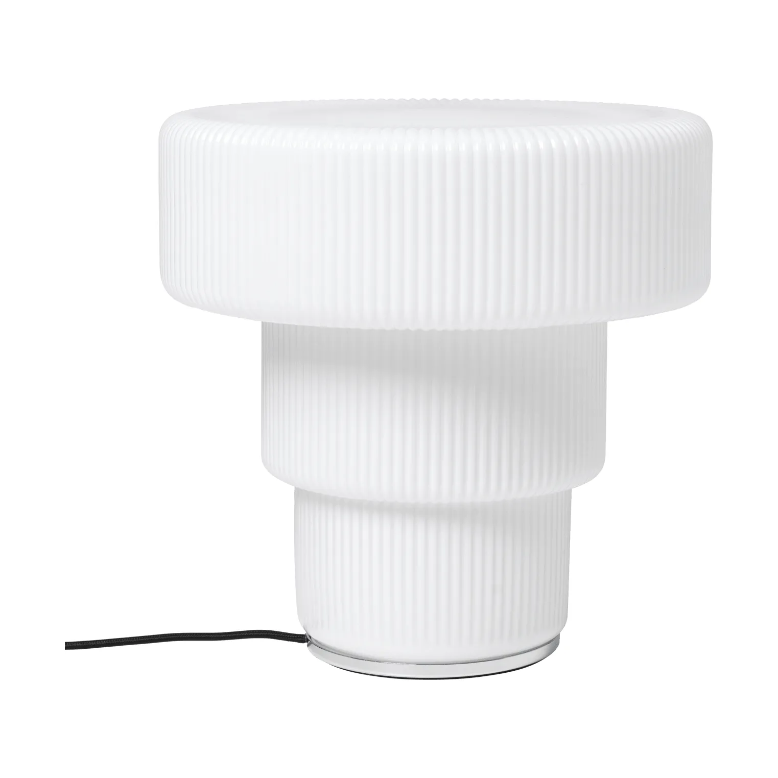 Ripple table lamp, White, Ø28x28 cm Ferm Living
