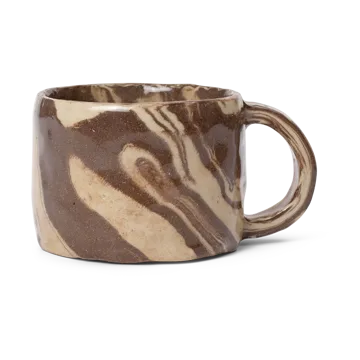Ryu mug low 20 cl - Sand brown - Ferm Living