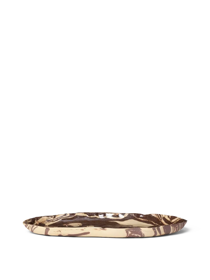 Ryu plate 37 cm - Sandy brown - Ferm Living