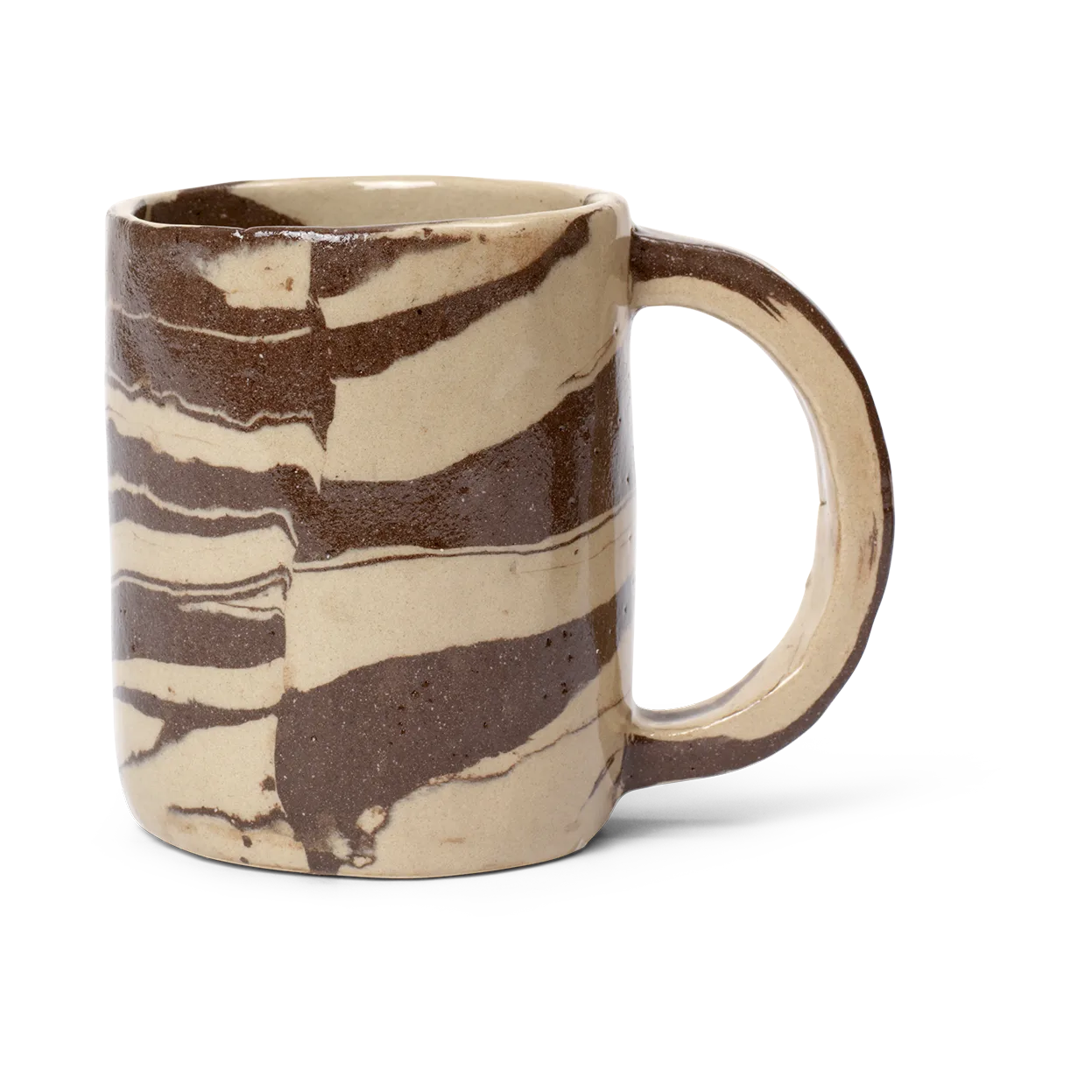 Ryu tall mug 30 cl, Sand brown Ferm Living