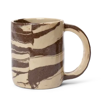 Ryu tall mug 30 cl - Sand brown - Ferm Living