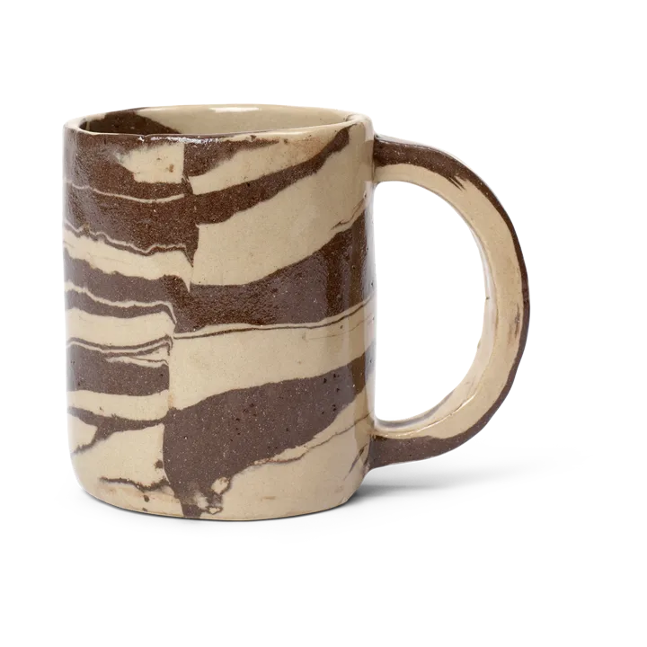 Ryu tall mug 30 cl - Sand brown - Ferm Living