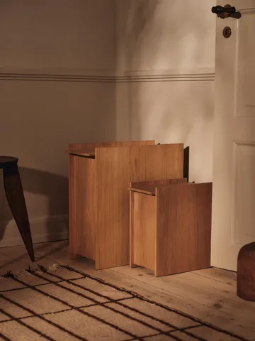 Sama waste bin - Oak, 35 L - Ferm Living